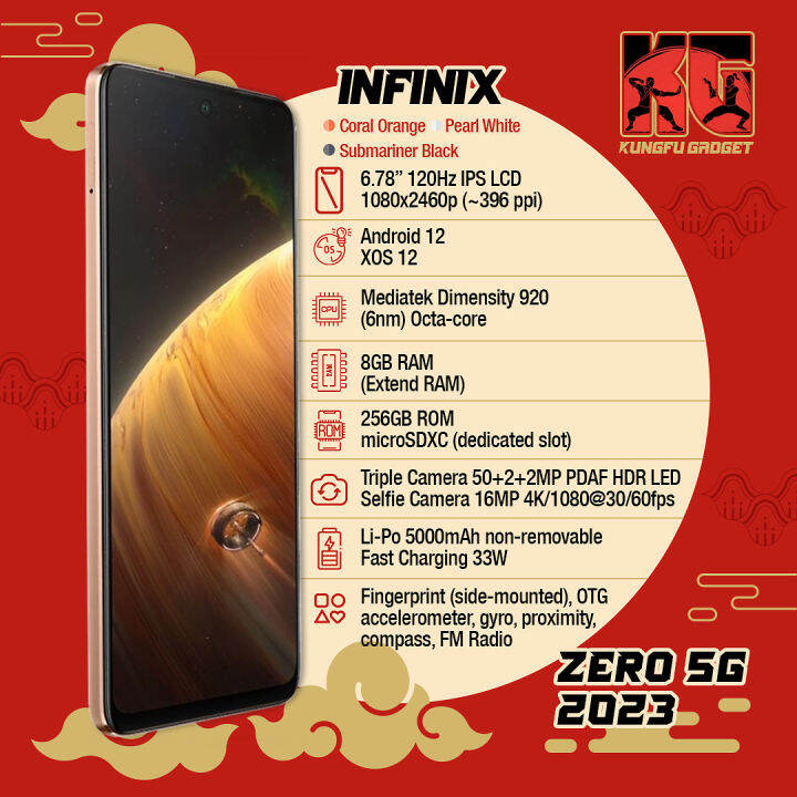 Infinix Zero 5g 2023 8 256 Ram 8gb Internal 256gb Garansi Resmi