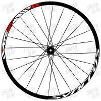 สติกเกอร์ DT SWISS XR 2.5สติกเกอร์กว้างสีแดง2ซม. รูปลอกขอบ Mtb ดาวน์ฮิลล์จักรยาน26 27.5 29 700c