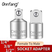 Onnfang 1/2 3/8 1/4inch Socket Adapter Drive Head Ratchet Wrench Chrome Vanadium Steel for Car Bicycle Garage Home Repair Tools