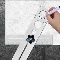 【CC】∈✧﹍  Adjustable Marble Glass Floor Drilling Hole Tools Opener Locator  Position Ruler Puncher