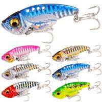 hot！【DT】 6pcs Metal VIB Eyes Jig Painting Fishing Lures Hard Bait Sinking Vibration Perch Tackle