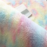 10 Colors Large Size Ultra Soft Tie-Dye Plush Car Fluffy Area Rug For Bedroom Living Room Anti-slip Floor Mats