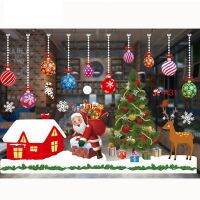 Merry Christmas Decoration for Home 2022 Wall Window Sticker Ornaments Garland New Year Festoon Christmas Decoration 2023 Tree