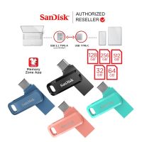 แฟลชไดร์ฟ flash drive แฟลชไดร์ฟ usb SanDisk Ultra Dual Drive Go USB 3.1 Gen1 Flash Drive Type-C Speed 150mb/s (SDDDC3) 32GB 64GB 128GB 256GB 512GB แฟลชไดรฟ์ OTG Flashdrive TypeC รับประกัน 5ปี