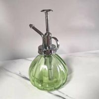 【CC】 Spray Bottle Glass Vapour-pressure Type Translucent Handheld Watering Pot Shatterproof High-capacity Planting Kettle Garden