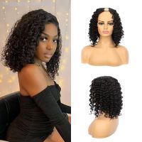 8 16inch Bob Synthetic Hair Wigs Short Curly V Part Bob Wig Deep Wave V Part Bob Wig Extensions Synthetic For Women [ Hot sell ] TOY CENTER