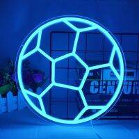 30/35 cm Soccer Neon Sign for Bedroom Soccer Neon Light for Birthday Party Home College Decor Club Kids Holiday Gifts