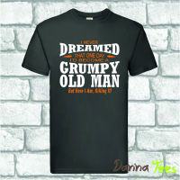 Cotton Tee Shirt Top "GRUMPY OLD MAN" Funny T-Shirt Men Birthday Xmas Gift sizes S to 6XL