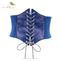 SISHION Gaine Amincissante Femme Blue Corset สำหรับผู้หญิง VD2596 Steampunk เข็มขัดยืดหยุ่นกว้างเอว Corsets Gothic เสื้อผ้า Gorset