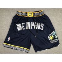 Hot Newest Top-quality New arrival 2022 2023 Newest shot goods Most popular 22/23 Top quality Ready Stock High quality pockets available new NBA mens Memphis Grizzlies Mike Bibby Ja Morant big logo just don embroidery basketball shorts pants retro green