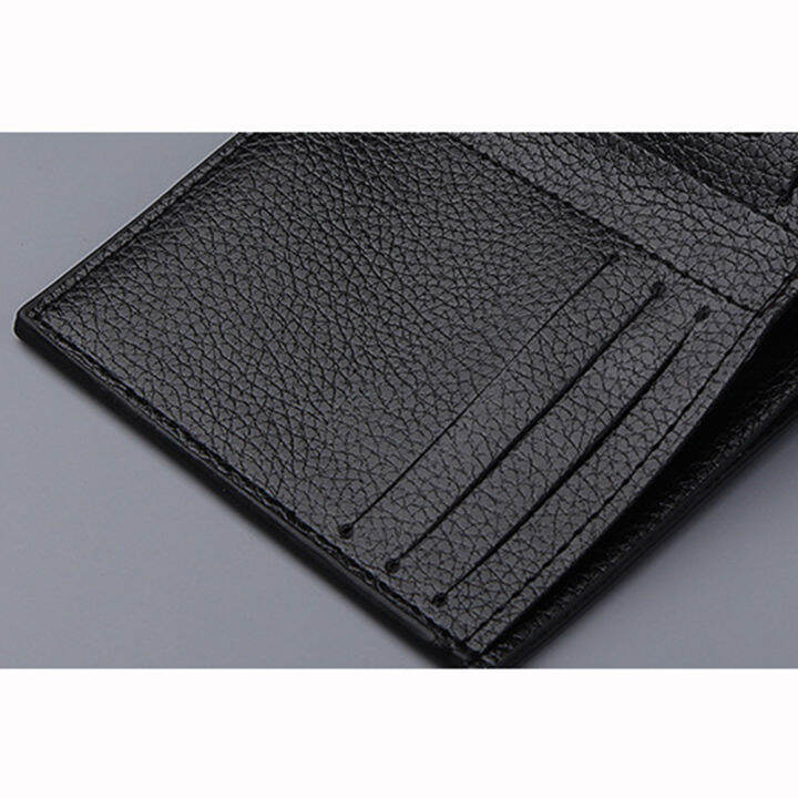 money-clip-leather-pu-purse-short-wallet-coin-purse-multi-card-slots-mens-business-pu-leather