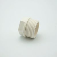 1" BSP Male End Cap Plug PVC Tube Joint Pipe Fitting Coupler Adapter Water Connector For Garden Irrigation  System Pipe Fittings Accessories