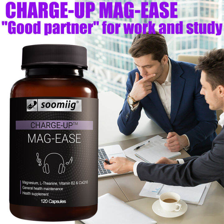 Highly Absorbable Magnesium with LTheanine, Vitamin B2 and CoQ10 to