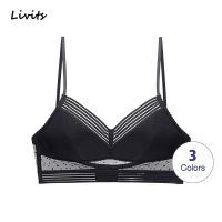 LORIOT Bra For Women Padded Backless Wireless Lace Adjustable Breathable Bralette Brassiere Lingerie Sexy Casual SA1267