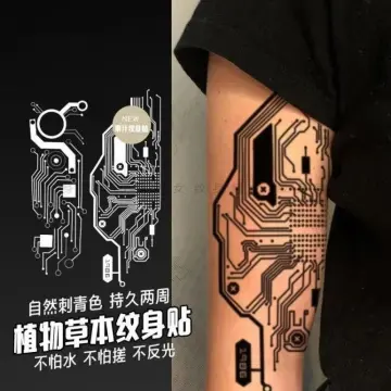 60 Circuit Board Tattoo Designs For Men  Electronic Ink Ideas