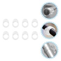 8 Pcs Door Handle Bumper Shock-absorbent Wall Protectors Clear Stoppers Bumpers Silicone Quiet Damping Decorative Door Stops