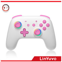 LinYuvo ตัวควบคุมสวิตช์ไร้สายสำหรับ Nintendo Switch/Switch Lite Switch Pro คอนโทรลเลอร์พร้อมเทอร์โบการควบคุมการเคลื่อนไหวแบบคู่