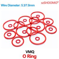 VMQ Cincin Segel Karet O Cincin Pencuci Silikon untuk Perbaikan Kendaraan Pipa Profesional Koneksi Gas Udara WD 5.3/7.0Mm