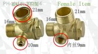 3-way Air Compressor Replacemen​t Parts Male Threaded Check Valve