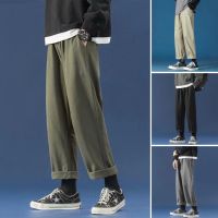 COD SDFERTREWWE ⚡W-KING⚡ Korean Version Of Straight-leg Pants Boys Pants Loose Wide-leg Pants Casual Pants Fashion Oversize Trousers Work Pants Wide-leg Pants Overalls