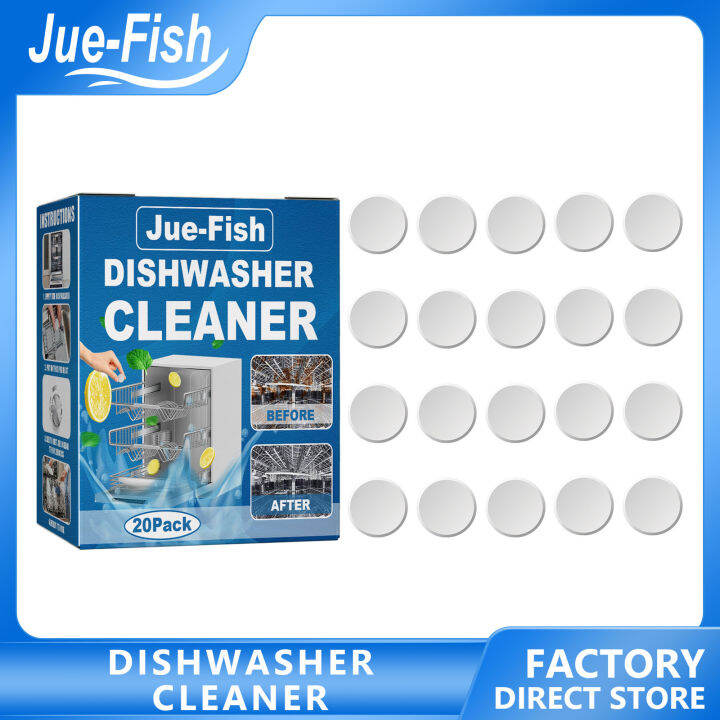 JUEFISH Dishwasher Cleaning Tablets Dishwasher Detergent Block