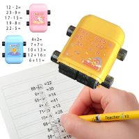 2 in 1 Math Roller Stamp Within 100 Multiplication and Division Dual Head Smart Math Practice Stamps Teaching Stamps for Kids Calculators