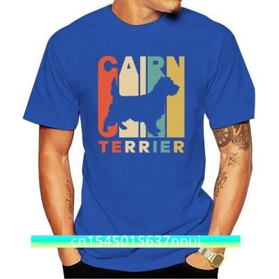 Vintage Style Cairn Terrier Silhouette Tshirt T Shirts Clothes Printing Funny Tee