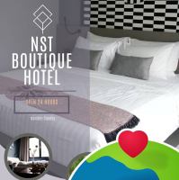 คูปองที่พักโรงแรม NST Boutique Hotel ใกล้สนามบินนครศรีธรรมราช จำนวน 1 ห้อง 1 คืน พร้อมรับ-ส่งสนามบินฟรีทุกเที่ยวบิน Check-in 11 June 2023 Check-out 12 June 2023