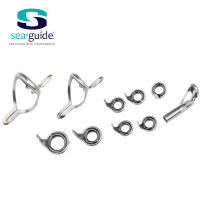 SeaGuide 2.2g LS Ring Stainless Steel 10pcs Set Micro Cast Guide Rod Building Component Repair Fishing Pole DIY Accessory