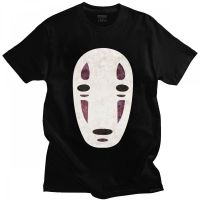 【New】ღღSpirited Away No Face T Shirt Men Graphic T-Shirt Short Sleeves Japanese Anime Kaonashi Tee Tops Streetwear Tshirt vOU