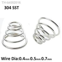 ◆ 304 Stainless Steel Taper Pressure Spring Conical Cone Compression Springs Tower Wire Diameter 0.4mm 0.5mm 0.7mm Height 7mm-50mm