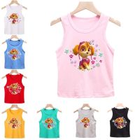 COD DDDGRYTRY เสื้อกล้ามผ้าฝ้ายลายการ์ตูน Paw Patrol 8 สีสําหรับเด็ก 0-10 ปี