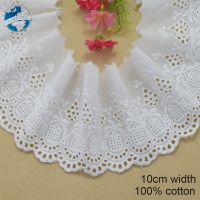 10cm white 100% cotton embroidery lace french lace ribbon fabric guipure diy trims warp knitting sewing Accessories#3721 Pipe Fittings Accessories