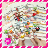 BAOBAOBABYSHOP - (3 ชิ้น) ยางมัดผมลายการ์ตูน/ผลไม้/สัตว์น่ารัก  รุ่น KHBB01 พร้อมส่ง