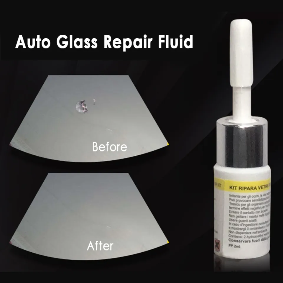 Car Window Repair Fluid Cracked Glass Scratch Repair Kit