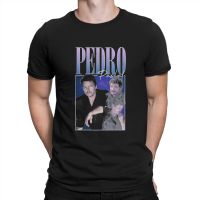 Actor Men T Shirts Pedro Pascal Novelty Tee Shirt Short Sleeve Round Neck T-Shirts Cotton Graphic Printed Clothing