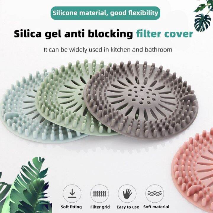 silicone-sink-filter-hair-stopper-catcher-kitchen-sink-filter-bathroom-accessories