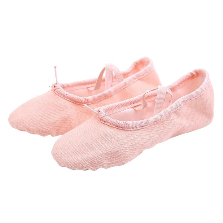 Girl Kids Shoes New Korean Fashion Badgebaby Cartoon Shoes Girls Ballet  Elastic Band Dance Shoes Canvas Gymnastics Flats Split Sole Shoes 【Ready  Stock Free Shipping】 | Lazada PH