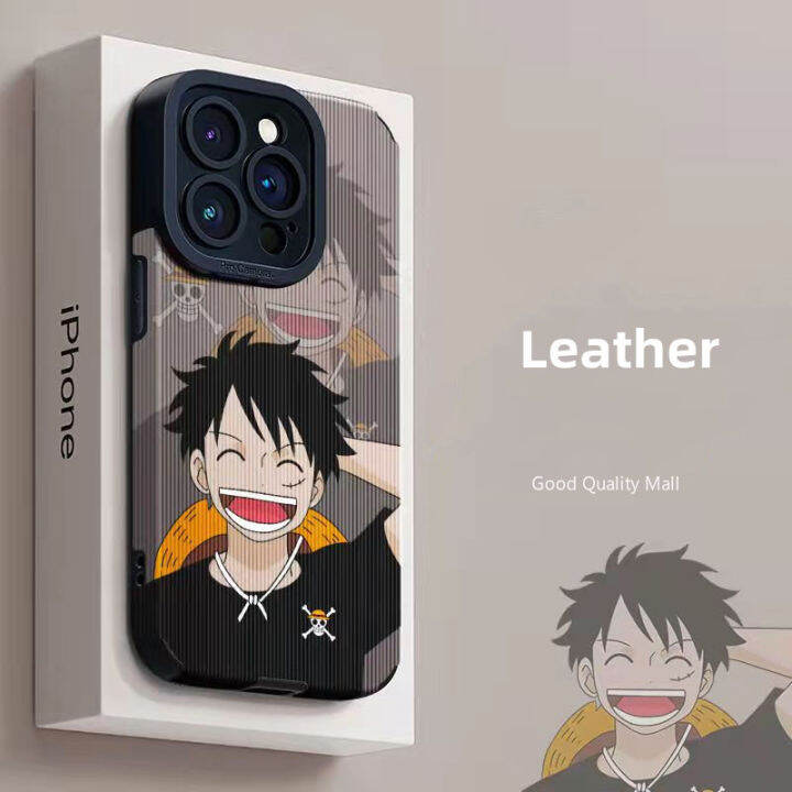 คุณภาพสูงเคสโทรศัพท์หนัง-luffy-สำหรับ-iphone-14-13-pro-max-เคสโทรศัพท์12-11-pro-max-เคสโทรศัพท์-x-xr-6s-8-7-plus-เคสโทรศัพท์น่ารัก