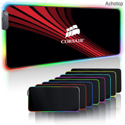 RGB Large Gaming Mouse Pad CORSAIR Logo Colorful Mouse Mat Keyboard Mat Table Mat Desk Mat For Notebook Laptop Gamer Mousepad