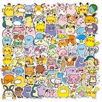 10/30/50/100pcs Cute Anime Pokemon Stickers for Kids Toys Waterproof Graffiti Laptop  Motorcycle Stationery Decoration Sticker Stickers