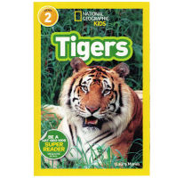 English original picture book National Geographic Kids Level 2: Tigers national geographic classification reading childrens Popular Science Encyclopedia English childrens book