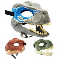 Horror Dinosaur Headgear Dragon Lifelike Dinosaur Halloween Party Cosplay Open Mouth Latex Scared Gifts