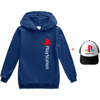 [ในสต็อก] Play Station แขนยาวเสื้อผ้าเด็ก Hooded Sweatshirt พิมพ์ฤดูใบไม้ผลิฤดูใบไม้ร่วงน่ารักผ้าฝ้าย + โพลีเอสเตอร์ Boy Hoodie สำหรับเด็กชายหญิง