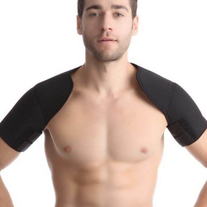 double-shoulder-support-back-health-care-guard-strap-wrap-belt-band-sleeping-warm-injury-pain-bandage-gym-sports-brace-xa41l