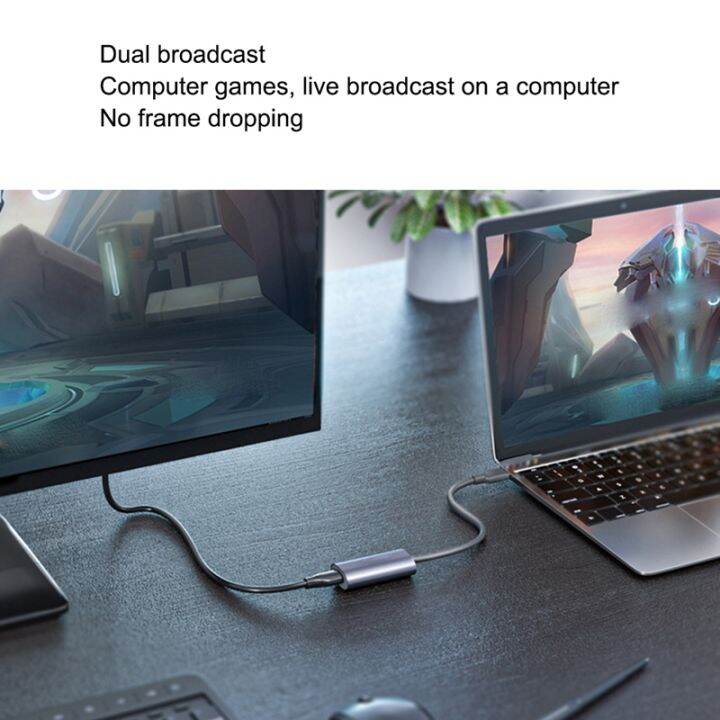 USB2.0 Audio Video Capture Card USB to Compatible 4K 60HZ Game Live