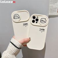 Slide Camera Protection Phone Case For iPhone 13 12 11 Pro Max X XS XR Cute Cartoon Pattern Silicone Shockproof Soft Back Cover