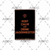 Zhongqingshop วินเทจ Jagermeister เบียร์โลหะดีบุกเข้าสู่ระบบสำหรับบาร์,ลาน,โรงรถ,คลับและตกแต่งผนังบ้าน-สนุกและโปสเตอร์ที่ไม่ซ้ำกัน