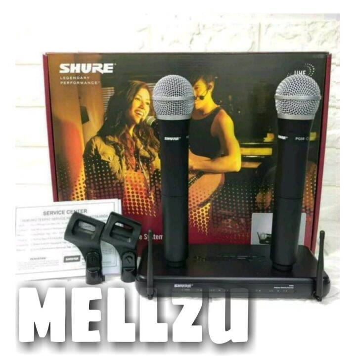 Mic Wireless Shure SVX 288 PG58 Original Product Lazada Indonesia