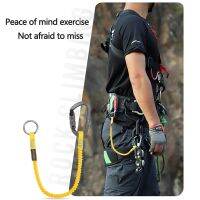 Outdoor hanging buckle missing mountaineering anti-lost high-altitude tool anti-fall retractable Harnesses